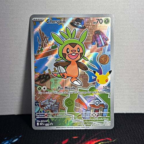 Chespin, Mega Evolutions Promo 058 Black Star Promo, NM