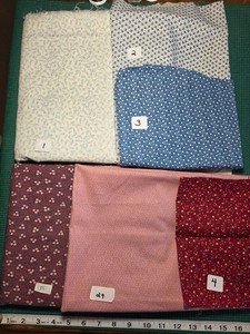 YOUR CHOICE vintage calico pink multicolor blue Green cotton quilt Craft Fabric