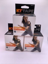 3 PACK KT Tape Cotton Elastic Kinesiology Athletic Tape 20 Count Precut Strip