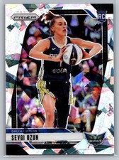 2024 Panini Prizm WNBA #92 Sevgi Uzun Ice Prizm RC Rookie Dallas Wings