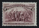 CKStamps: US Stamps Collection Scott#231a 2c Columbian Mint NH OG Broken Hat