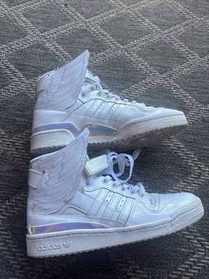 Jeremy Scott X Adidas Winged Sneakers White Size11 Pre Owned Great Condition Og