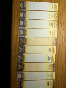 Lot Of 10 Aurora Slot Car ID Insert Cards. Repo