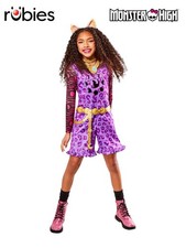 Monster High Clawdeen Wolf Deluxe Costume, Child - 9-10 Years - Rubbies Deerfiel