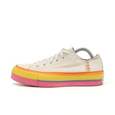 Converse Damen Chuck Taylor All Star Low Schuh Weiß/Bunt Edition Sneaker EU 38