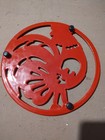 Trivet Chicken Red Metal 9" dia — photo 2