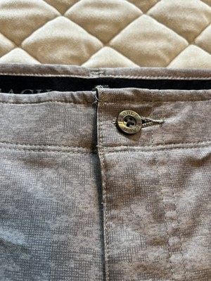 Pebble Beach Men's Golf Shorts Gray Size 40 95% Polyester 5% Spandex Athletic 
