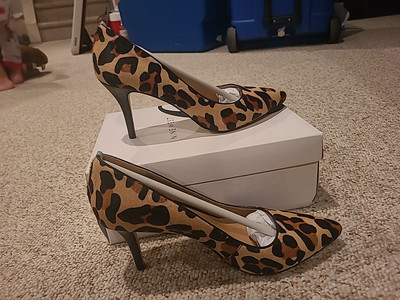 BCBG Generation Women's Animal Print Stiletto Heel Pumps, Size 8