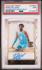 PSA 9 - MARK WILLIAMS #/10 Auto - 2022 Leaf Trinity Clear Autograph - HOLO GOLD