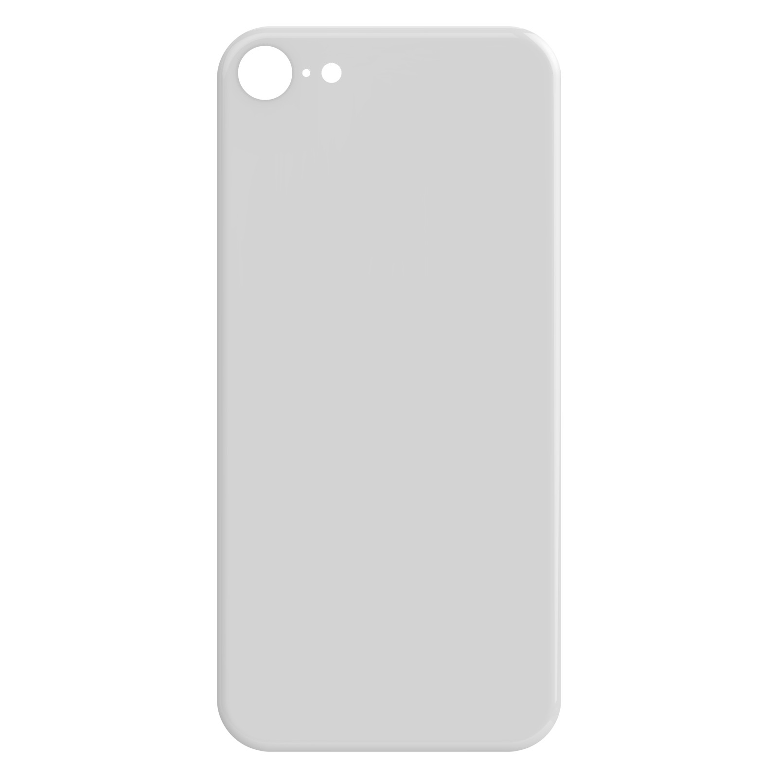 Vitre arriere iPhone SE 2020 et 8 Clappio piece de remplacement couleur argent pour chassis