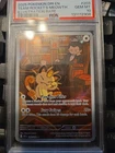Pokemon 2025 Destined Rivals Team Rockets Meowth Card 203/182 PSA 10 Gem Mint