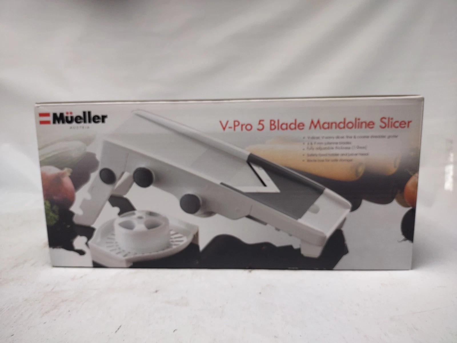 Müeller V-Pro 5 Blade Adjustable Mandoline Cheese/Vegetable Slicer Open Box
Opens in a new window or