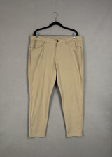 Lululemon Pants Mens 36 Beige ABC Slim Fit 5 Pocket Chino Golf Stretch Office