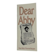 Vintage Dear Abby Favorite Recipes Cook Booklet Entertaining Homemaking