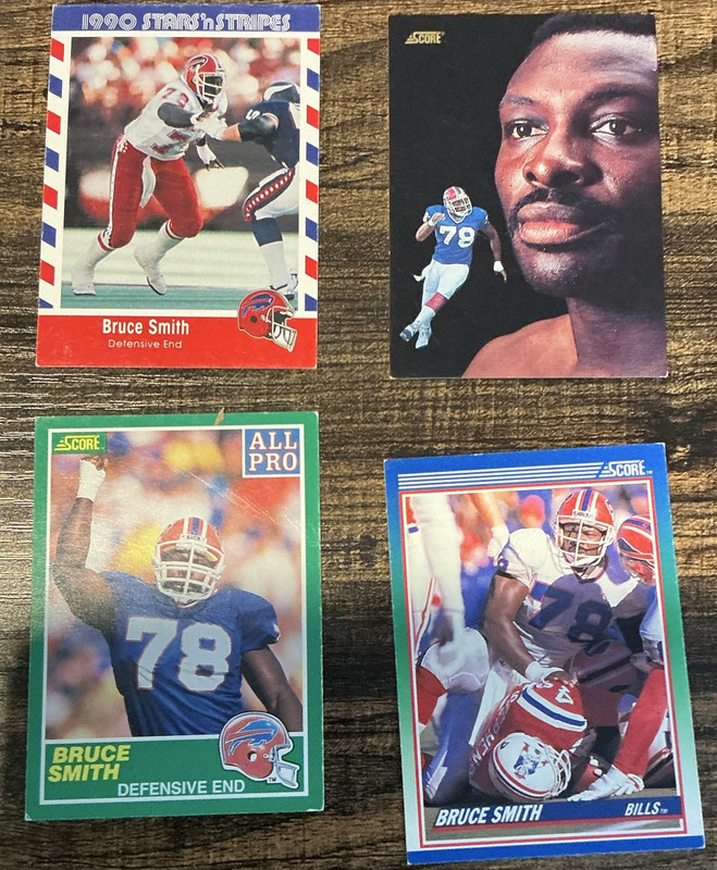 Bruce Smith Buffalo Bills 7 Card Lot