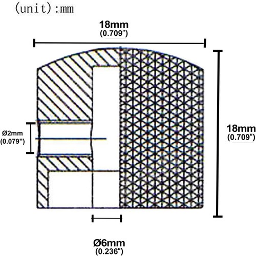 4 Stck. Metall Lautstärke Ton Kuppel Gitarre Geschwindigkeitsregler Regler mit Chrom  - Bild 4 von 5