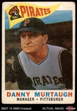 1960 Topps #223 Danny Murtaugh Pirates MANAGER 1.5 - FAIR