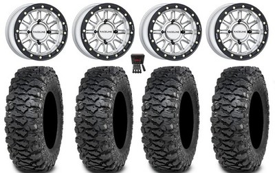 Raceline Alpha Hyper 15'' Wheels Si 32''Savage XT Sticky Tires Pioneer 1K / Talon