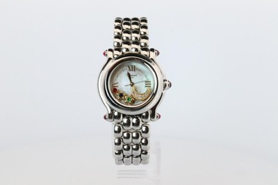 Chopard Happy Sport Moon and Stars Diamond Watch. Chopard LUC 27/8250-21 Ladies