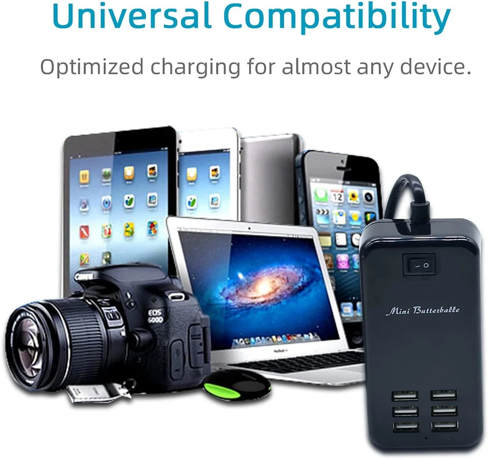 USB Charger Station, 6 Port Desktop Charging Station for Multiple Devices, Wall  - Image 3 of 4