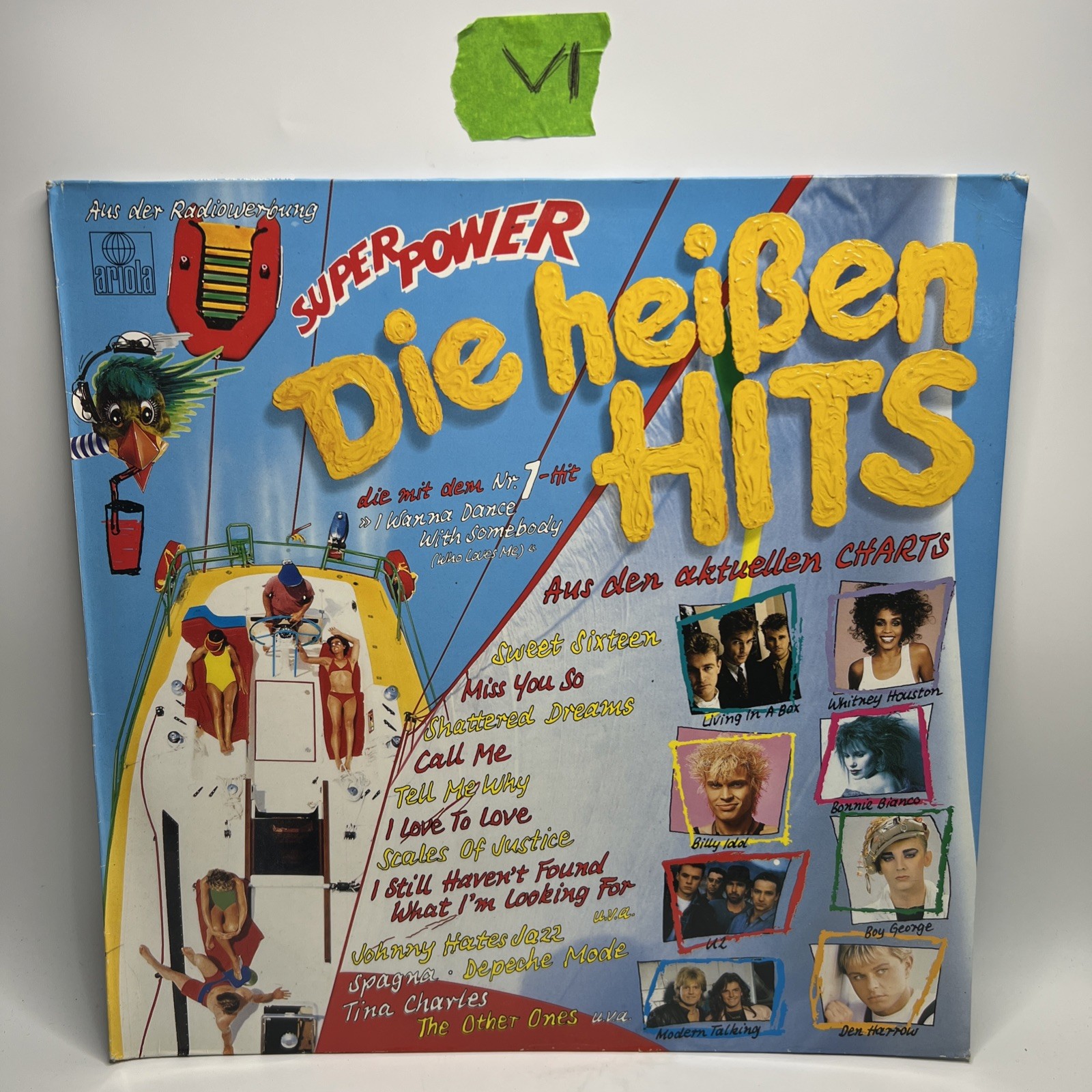 Various – Super Power - Die Heißen Hits 12” Vinyl Record 1987 RARE German Vg/vg+