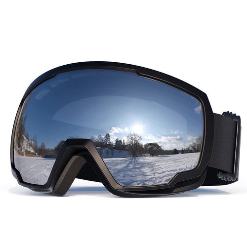 Ski Goggles Snowboard Snowmobile Men Women Youth, Anti Fog Over Glasses OTG S...