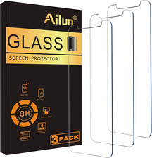 3 Pack Glass Screen Protector Compatible With iPhone 11 Pro Max, XS Max 6.5"
