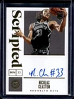 2019-20 Panini Encased Nicolas Claxton Gold Rookie RC Auto Autograph #/10 Nets