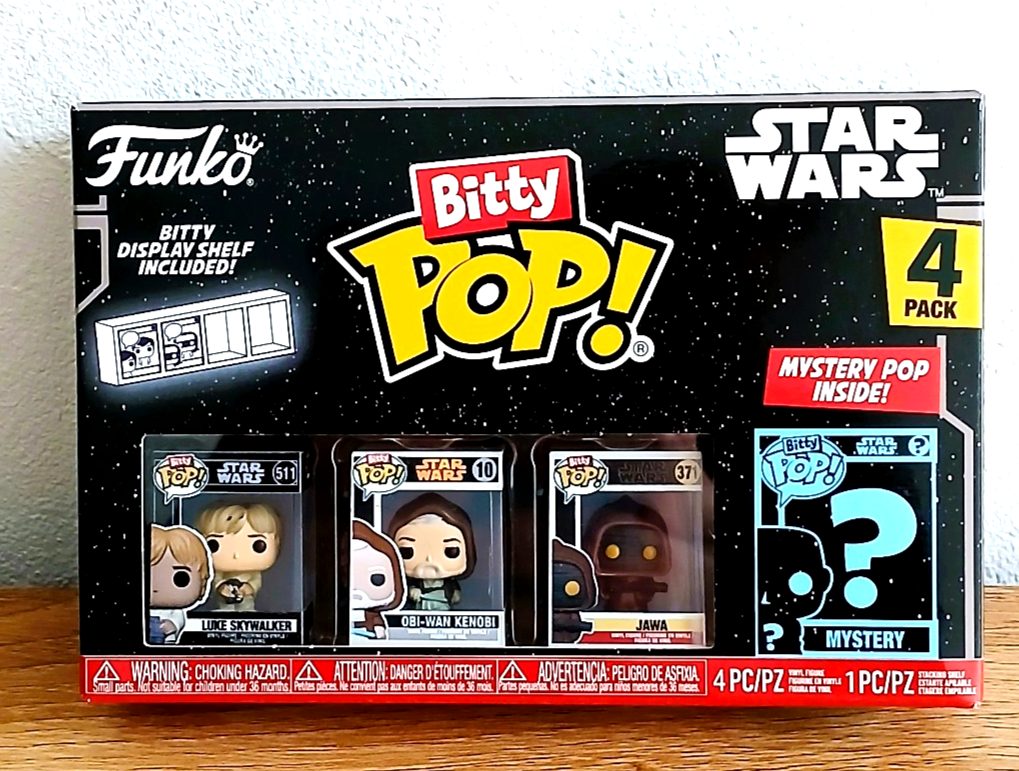 Funko Bitty Pop 4 Pack Star Wars Luke Skywalker Vinyl Figurine NEUF