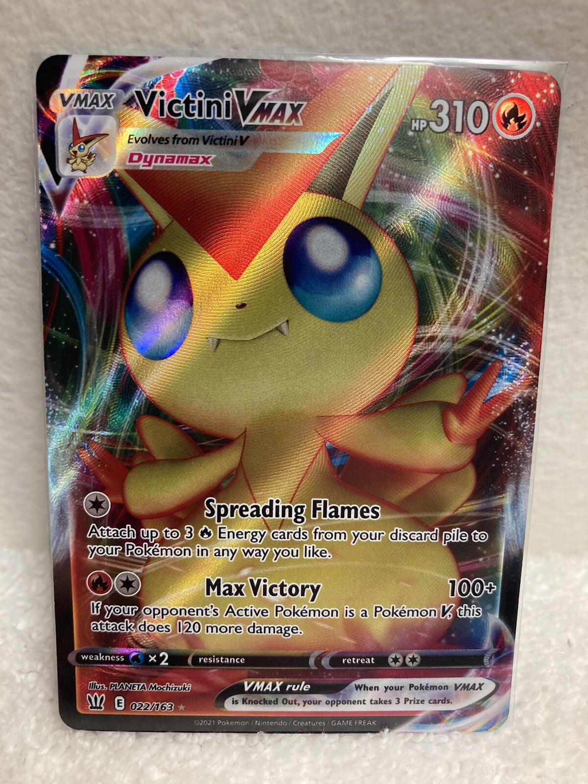 Victini Vmax 022/163 Battle Styles NM Ultra Rare Pokémon TCG Trading Card