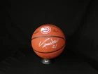 Dominique Wilkins Signed Wilson Authentic Atlanta Hawks Logo Basketball Beckett