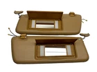 Pair of Palomino Colored Sun Visors with Vanity Mirrors Fits R107 560SL