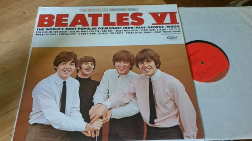 Vintage The Beatles IV Capitol ~ LP Vinyl Record Album red Capitol reissue nm