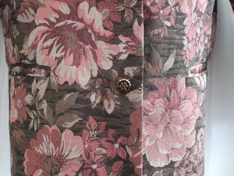 D. Womens Size 12 Jacket LADIES WORK SUMMER WINTER SMART FORMAL FLORAL CASUAL - Image 4 of 4