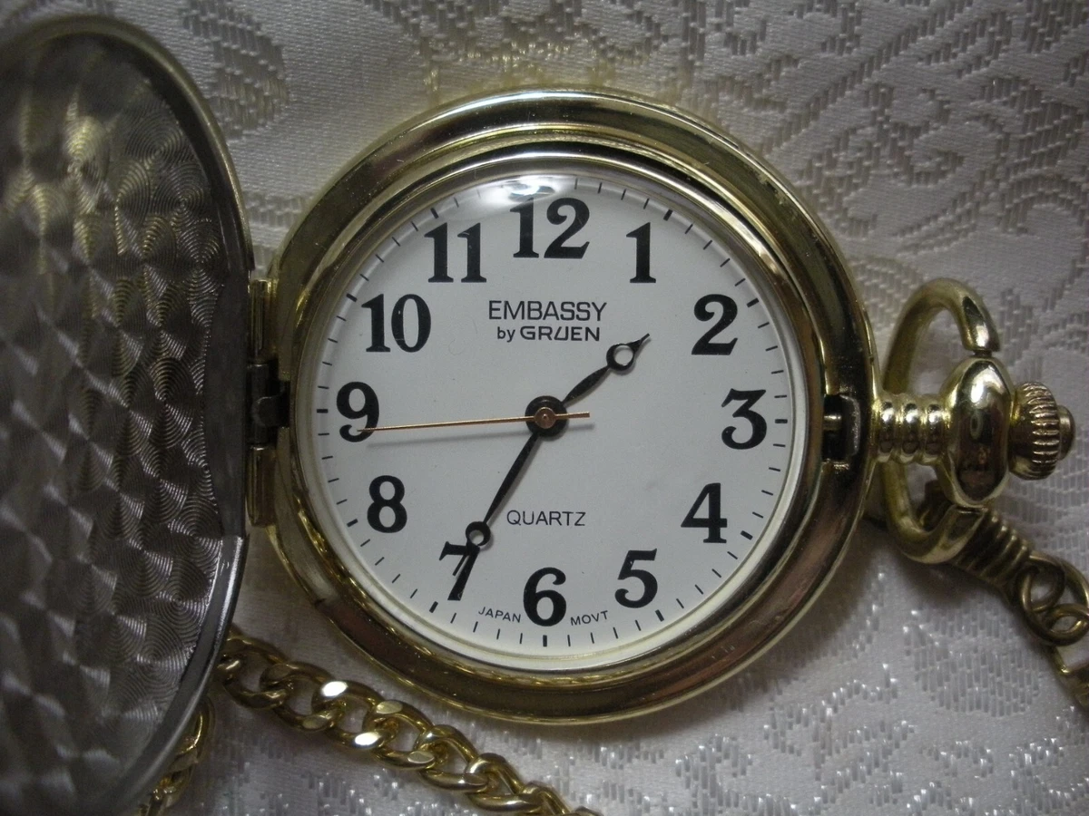 Embassy quartz pocket best sale watch