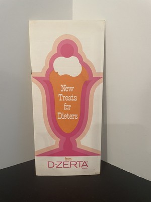 Vintage D-Zerta Pudding Recipe Pamphlet New Treats For Dieters 1974