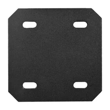 6 Pcs 4-3/4" x 4-3/4" Black Mending Plate Brace Flat Straight Repair Fixing C...