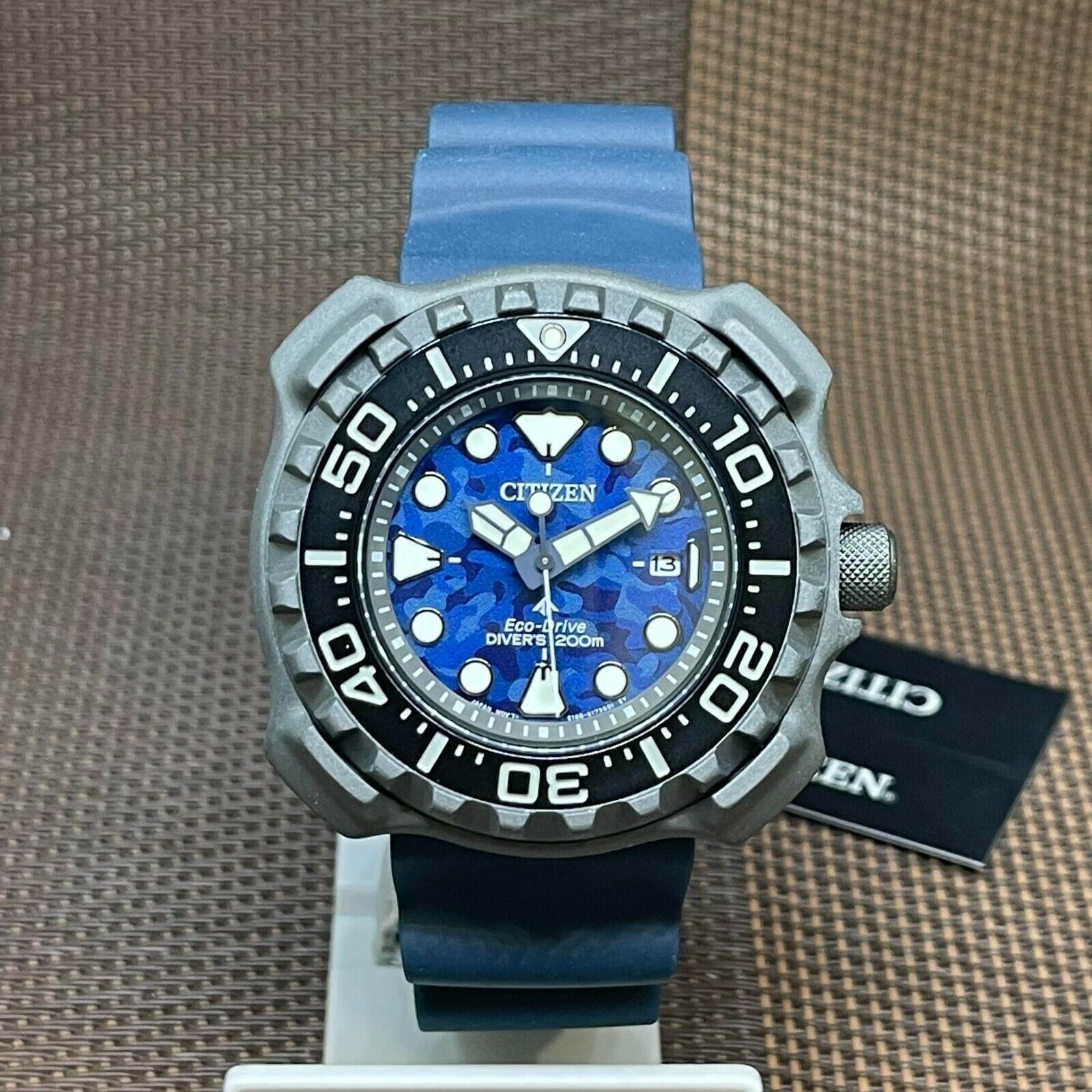 Citizen Eco-Drive BN0227-09L Promaster Super Titanium Blue Analog Diver's Watch