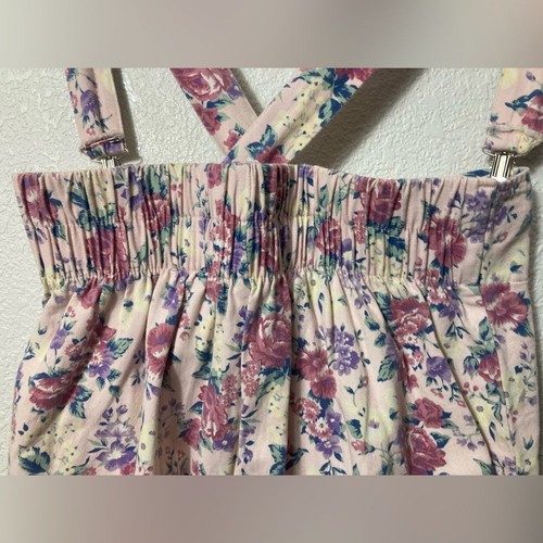 Vintage SWAT 100% cotton floral romper size 14.5 - Picture 5 of 9