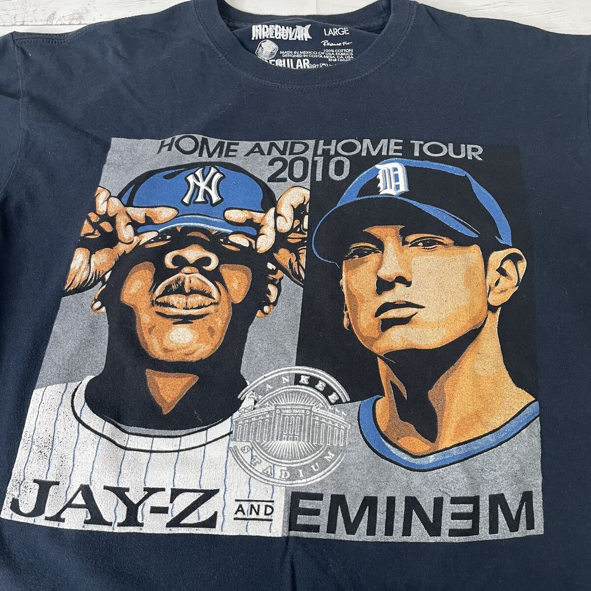 Jay-Z Eminem 2010 Home and Home Tour Tee New York Yankees Jay-Z Eminem 2010 Home and Home Tour Tee New York Yankees