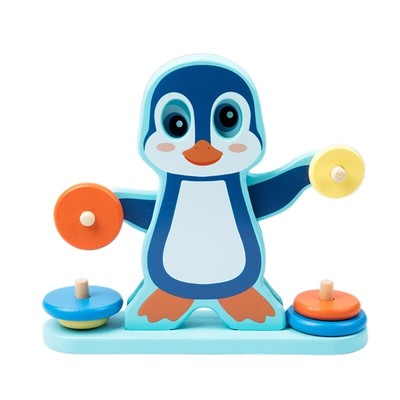 Kids Cartoon Penguins Scale Balance Training Toy Kids Hand Eye Coordination Toy