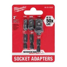 Milwaukee Socket Adapter Set Impact Duty Hex ...