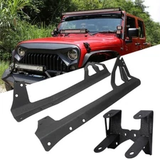 A-Pillar & Roof Mount Bracket Fit 52"+ 4" LED Work Light for Jeep Wrangler JK