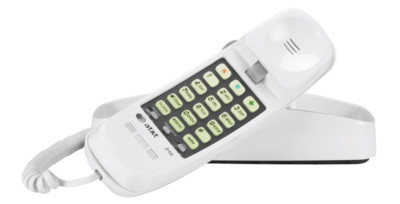 Corded Phone Home Desk Telephone Wall Mount Landline Lighted Keypad No AC Need