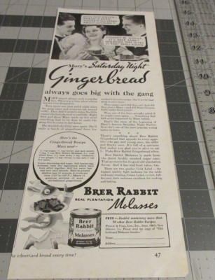 1935 Brer Rabbit Molasses Gingerbread, Vintage Print Ad | eBay