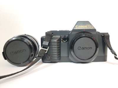 Canon T70 35mm Film Motorized SLR + FD 50mm f/1.8 S.C. Standard Canon T70 35mm Film Motorized SLR + FD 50mm f/1.8 S.C. Standard
