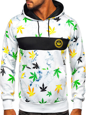 Kapuzenpullover Pullover Hoodie Sweatshirt Pulli Print Men Herren BOLF Aufdruck