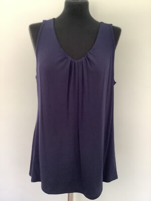 Sleeveless Navy Blue Top Size 18 BNWT