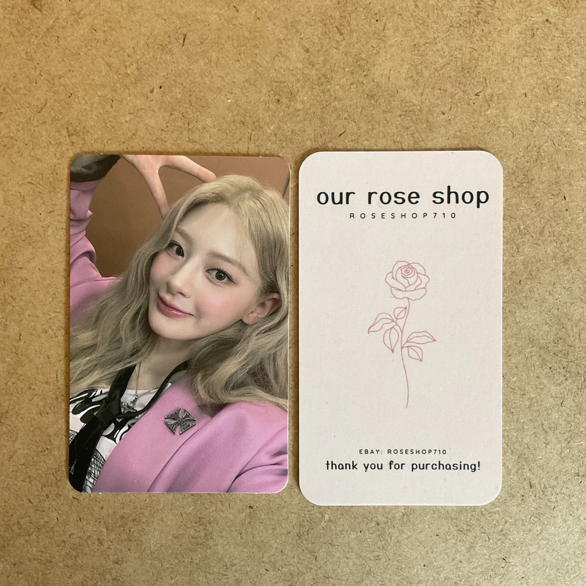 STAYC Teddy Bear Official Broadcast Photocard (POPPY and TEDDY