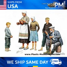 Master Box 3588 Eastern Region Peasants WWII model scale 1/35 scale